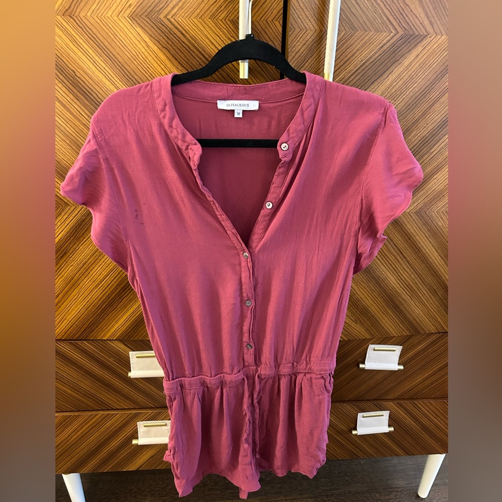 Olivaceous Raspberry Romper